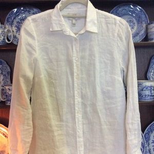 J crew linen button down shirt